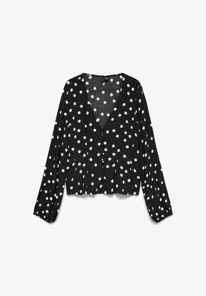Vero Moda, BLOUSE VMELISA TOP - Blouse - black