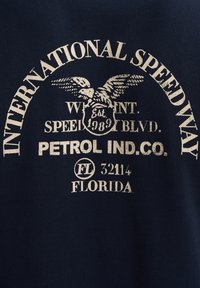 Petrol Industries ARTWORK TARPON - Polo shirt - navy blue
