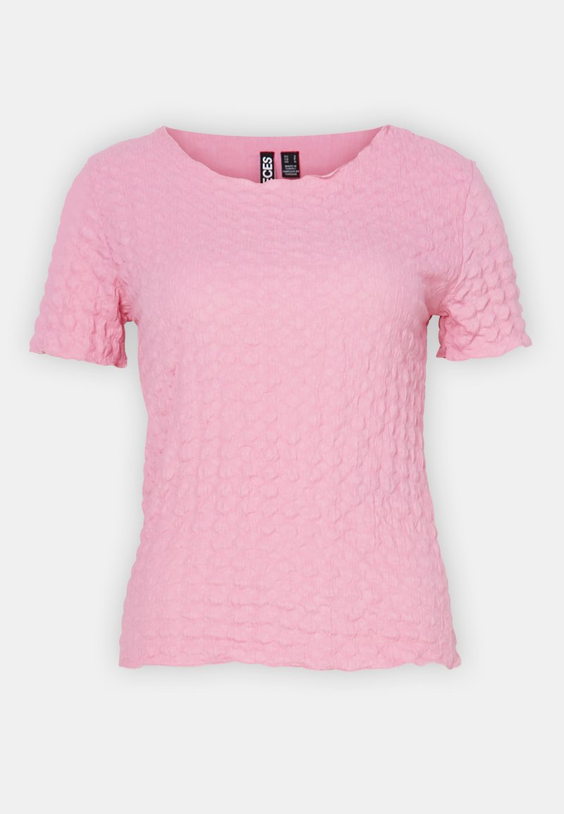 Pieces T-shirt basic donkerroze