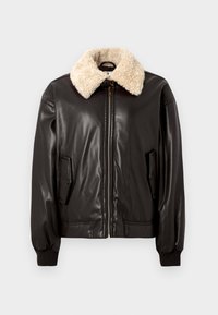 JACKET - Giacca in similpelle - black chocolate