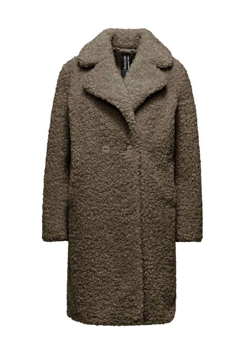 Bomboogie WITH LAPELS - Mantel - urban bronze