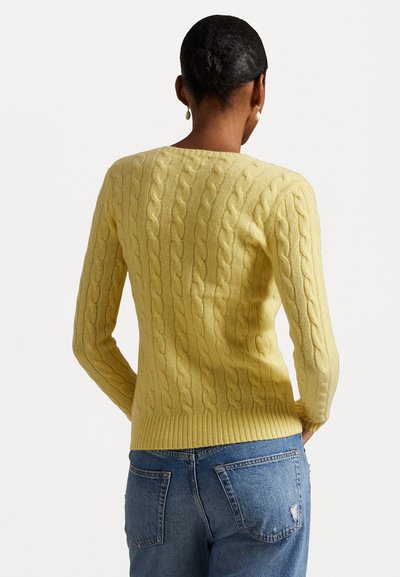 Polo Ralph Lauren CABLE WOOL-CASHMERE CREWNECK JUMPER - Džemperis - fall yellow