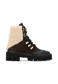 SAMMY - Stivaletti con plateau - brown