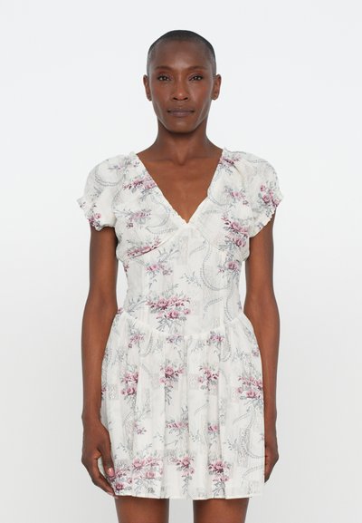 The Kooples ROBE - Day dress - off white/pink