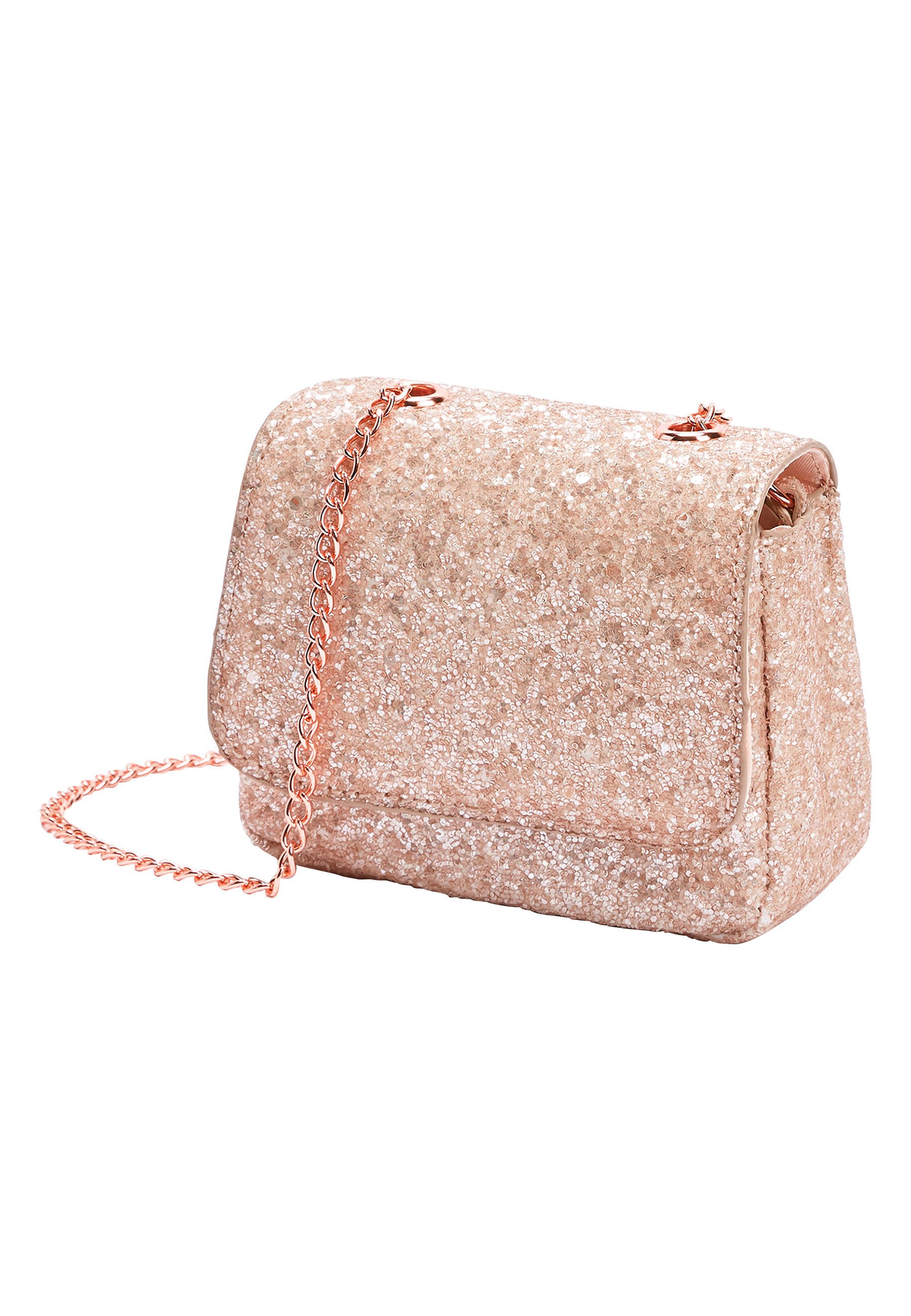 rose gold occasion bag