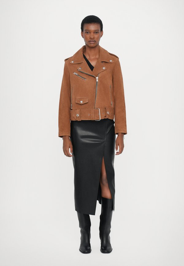 ICON BIKER JACKET - Leather jacket - desert tan2