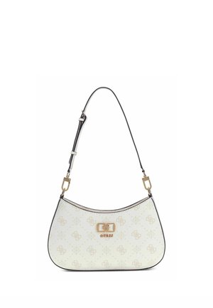 Guess, EMELIE LOGO TOP ZIP SHOULDER BAG - Handtas - white logo