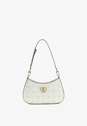 Guess, EMELIE LOGO TOP ZIP SHOULDER BAG - Sac à main - white logo