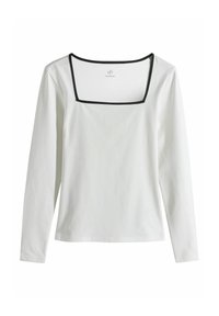 REGULAR FIT - 3 PACK SQUARE NECK  - Top dugih rukava - black/white stripe