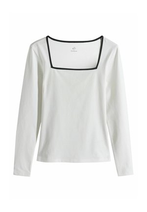 THE SET REGULAR FIT - 3 PACK SQUARE NECK  - Long sleeved top - black/white stripe