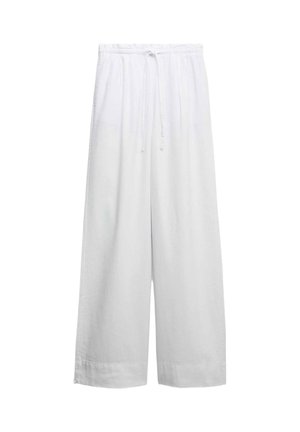 Marks & Spencer, RICH DRAWSTRING WIDE LEG  - Stoffhose - white