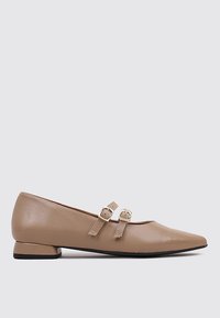 Sandra Fontán BAIX - Bailarinas con hebilla - beige