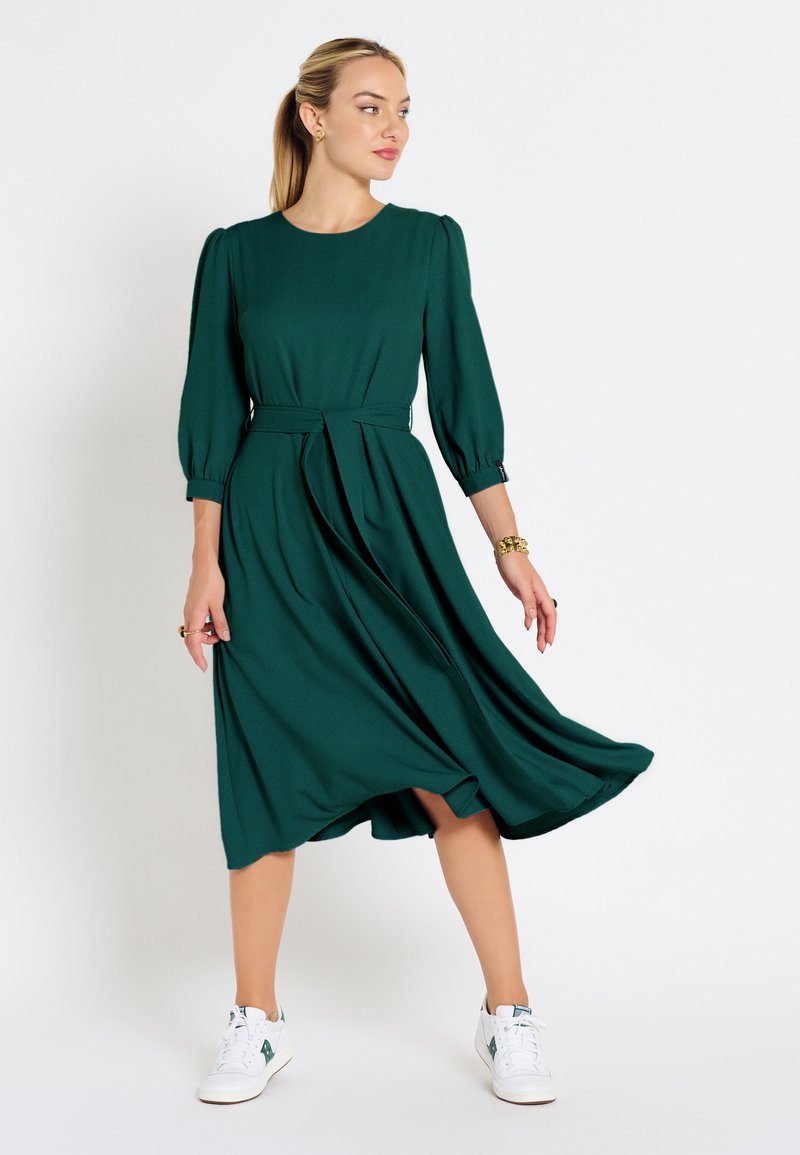 Jascha Stockholm HEDDA - Day dress - emerald/evergreen - Zalando.ie
