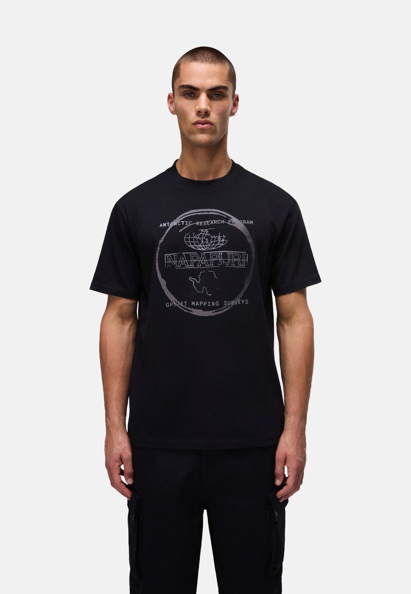 Napapijri BALD - T-shirt med print - black beauty