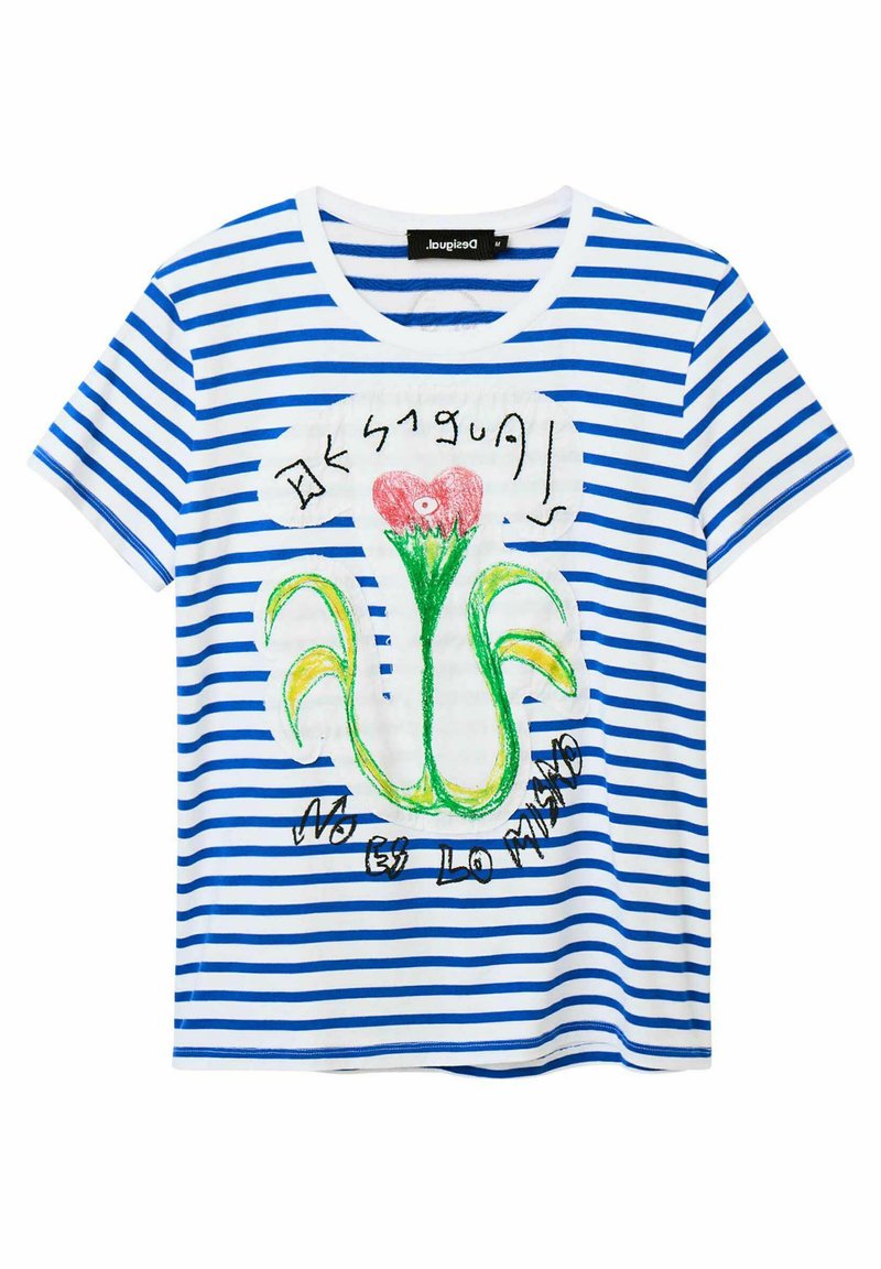 Desigual T-shirt print blauw Desigual T-shirt print blauw