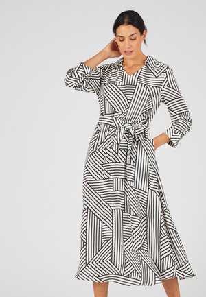 Vestido informal - noir blanc graphique