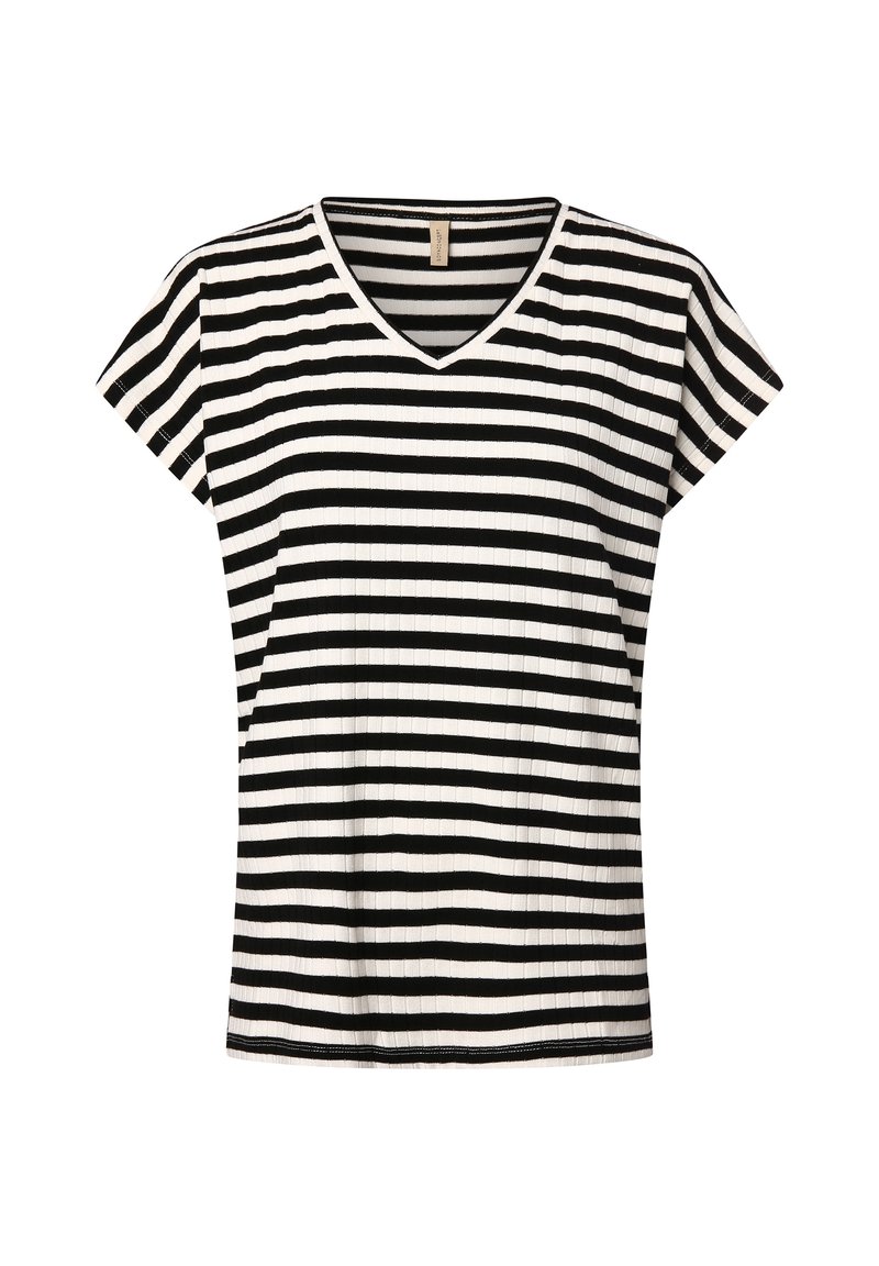 Soyaconcept T-Shirt print - schwarz ecru