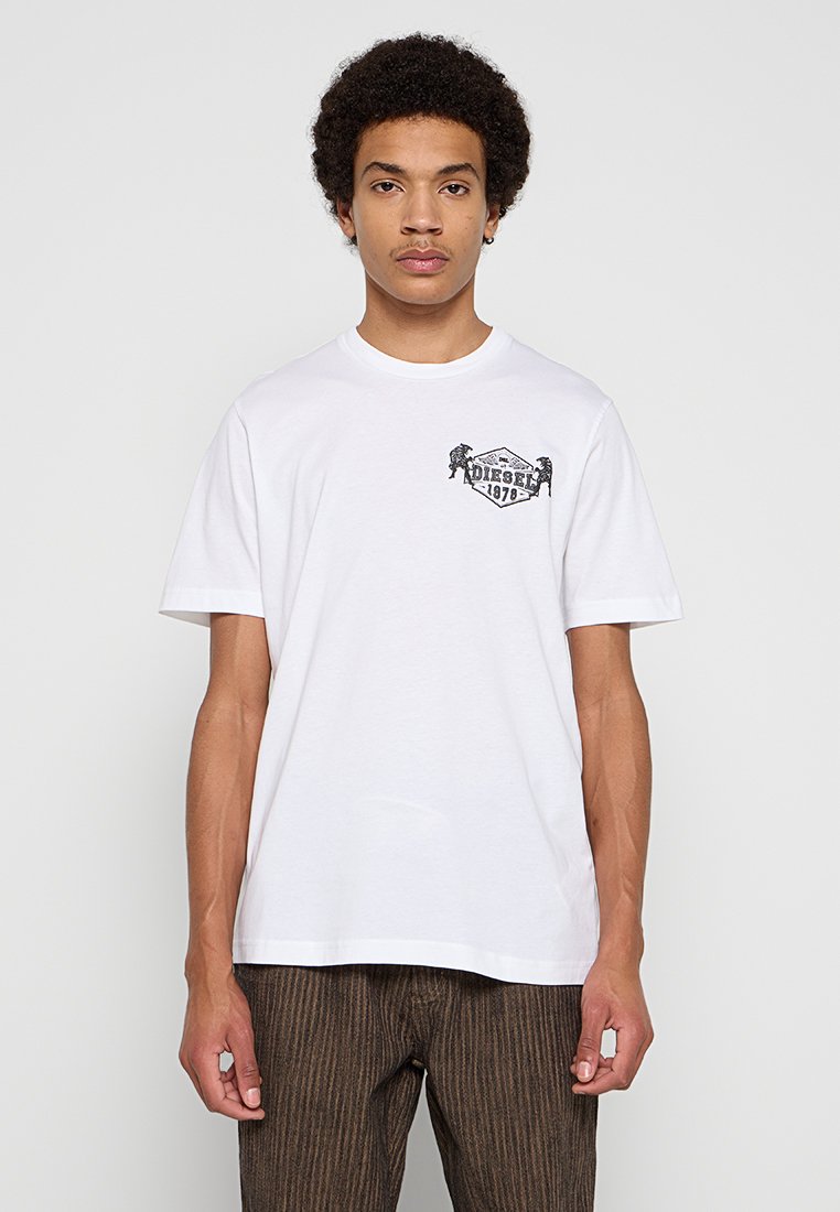 Diesel T-shirt print wit