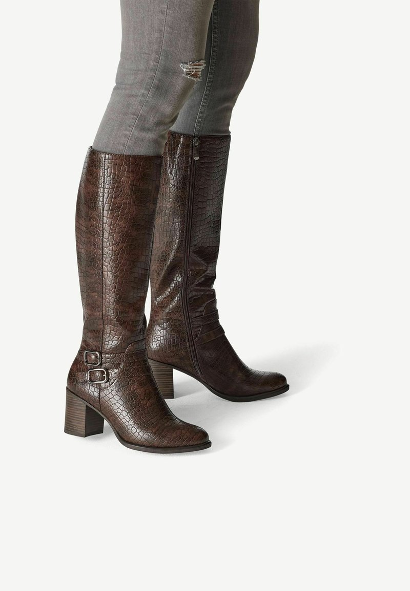 Marco Tozzi Bottes de cowboy / motard - cafe structure