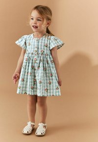 Next - REGULAR FIT - Freizeitkleid - blue apricot gingham Thumbnail-Bild 1