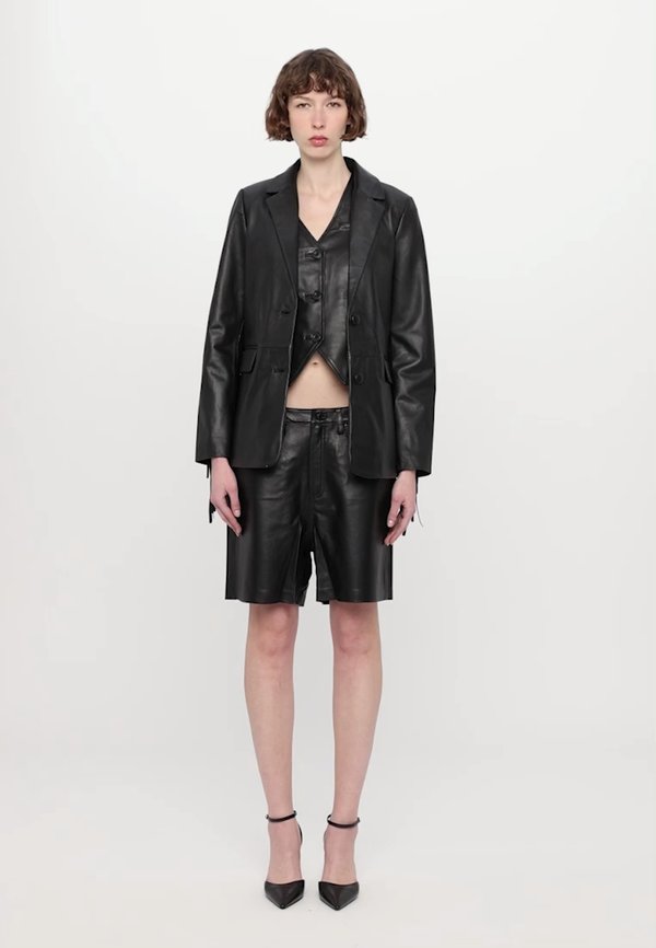 ROXY FRINGED - Leather jacket3