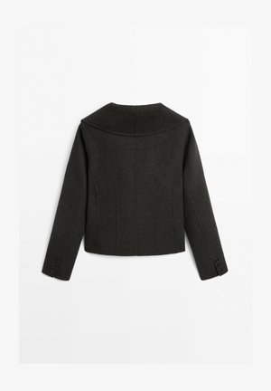 Massimo Dutti, STAND-UP COLLAR SHORT JACKET - Lichte jas - dark grey