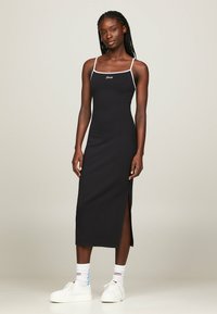 Tommy Jeans SCRIPT LOGO BODYCON  - Vestido ligero - black