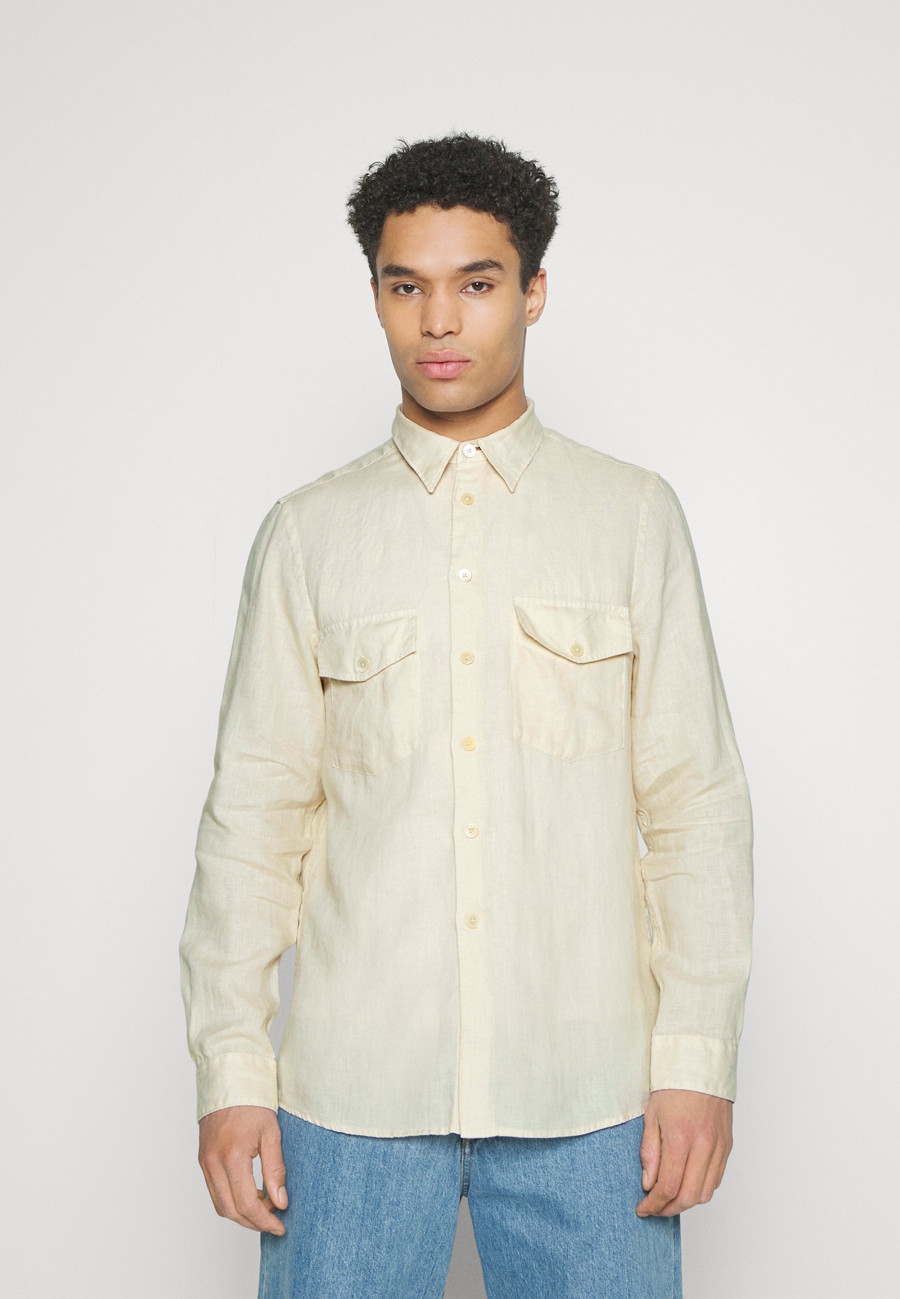 Camisa Paul Smith Para Hombre - Estampado Abstracto, Manga Corta Y Cuello Campana