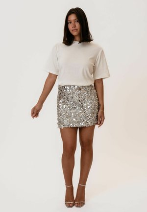 Mini skirt - silver