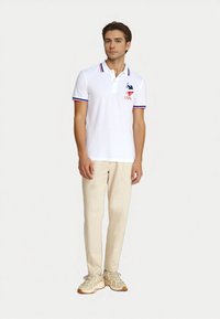 U.S. Polo Assn. TRICOLOUR SHORTSLEEVE - Poloshirts - weiss