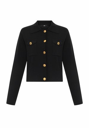 adL BUTTON - Chaqueta de punto - black