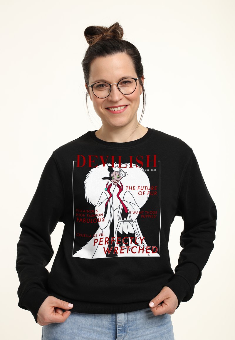 Disney DISNEY VILLAINS CRUELLA VOGUE - Mikina - black
