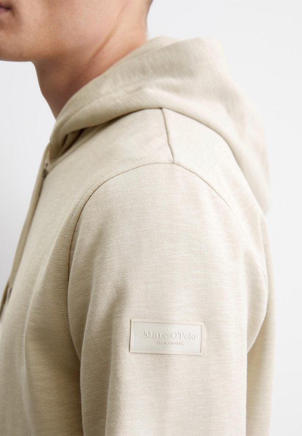 WITH HOOD LONG SLEEVE LOGO PRINT - Sweatshirt - gray silk2