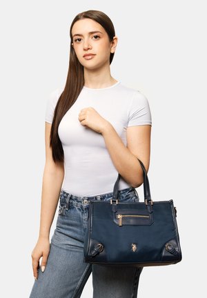 U.S. Polo Assn., U.S. POLO ASSN. TASCHE HOUSTON DOUBLE HANDLE BAG. - Handbag - navy