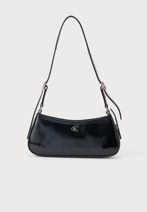 METALLIC SMALL SHOULDER BAG - Kabelka - black