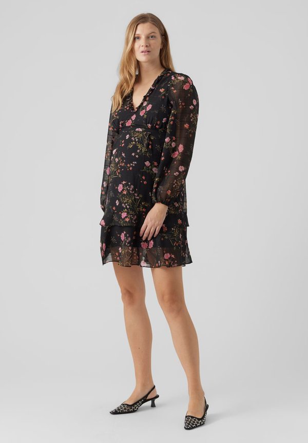 VMMROSA L/S V-NECK SHORT DRESS EXP - Day dress2