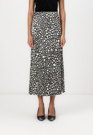 LAURIE SKIRT - Maxirok - black/creme brulee