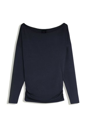 Bershka, ASYMMETRIC NECKLINE LONG SLEEVE - T-SHIRT - T-shirt à manches longues - dark blue