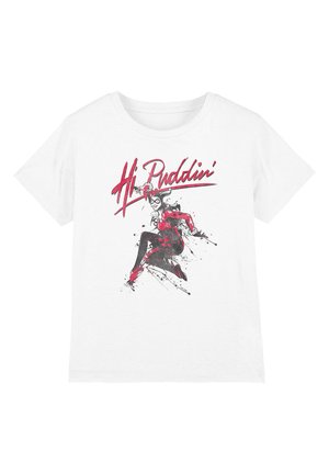 Cotton Soul, BATMAN HARLEY QUINN HI PUDDIN UNISEX  - T-Shirt print - white