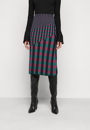 SKIRT - Pouzdrová sukně - grape/purple/green