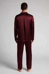 IUMAN Intimissimi Uomo PIPING - Pyžamo - rot  i  dark cherry red