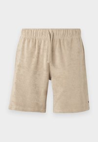 TERRY TOWELLING SWEATSHORT - Rövidnadrágok - sandalwood