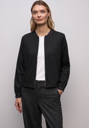 Street One MIT GLITZERDETAILS - Sweatjakke - schwarz