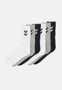 Hummel - BASIC 6 PACK UNISEX - Sports socks - black/grey melange/white Thumbnail Image 1