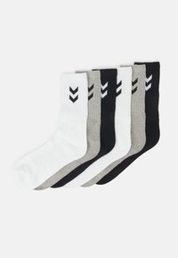 BASIC 6 PACK UNISEX - Sportske čarape - black/grey melange/white