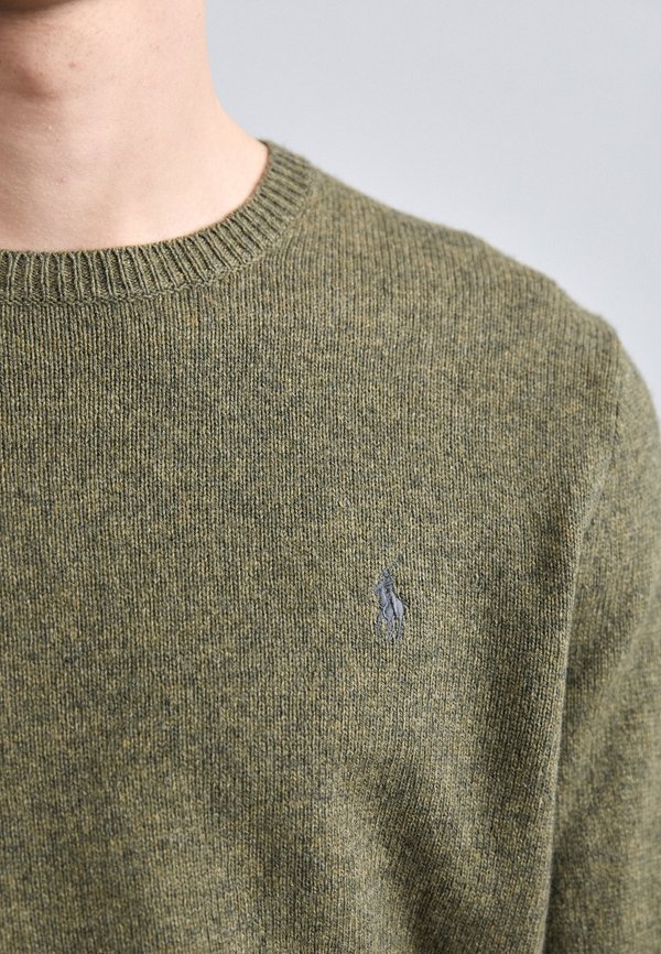 WOOL COTTON CREWNECK SWEATER - Jumper - cargo olive3