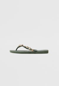 T-rihmaga sandaalid - olive green