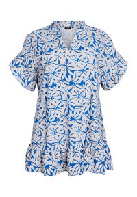 Unselected, blue off white aop