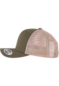 Flexfit RETRO TRUCKER 2-TONE - Kapa - mossgreen/khaki