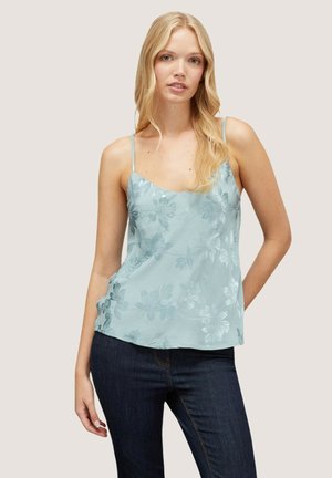 RASO JACQUARD - Débardeur - azzurro